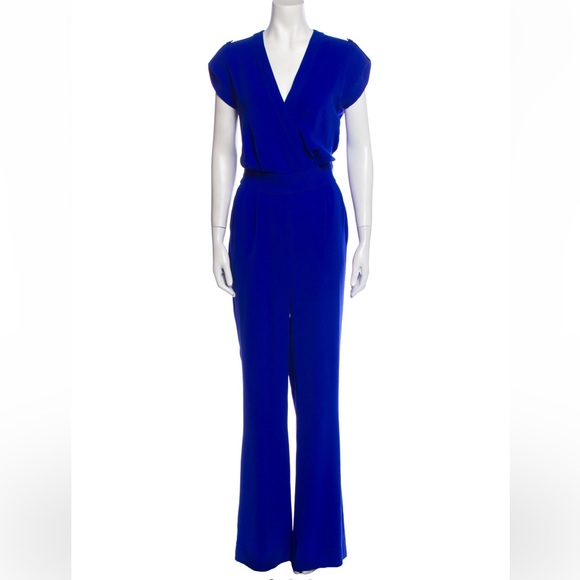 DVF Royal Blue Jumpsuit, size 6 - Picture 1 of 3